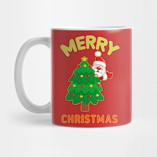 Santa Claus- Christmas Tree- Merry Christmas Mug